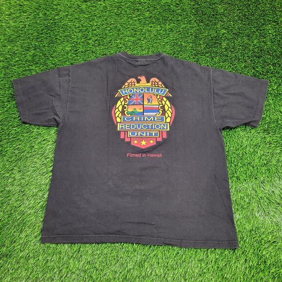 Vintage 90s CSI Honolulu Shirt L/XL 23x27 Film Crew - Picture 1 of 16